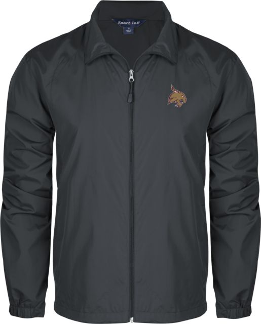 Texas State Full Zip Wind Jacket Bobcat Logo - ONLINE ONLY