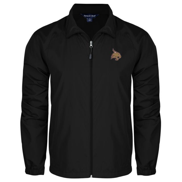 Texas State Full Zip Wind Jacket Bobcat Logo - ONLINE ONLY