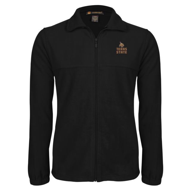 Texas State Fleece Full Zip Jacket Texas State Logo Stacked - ONLINE ONLY