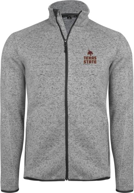 Texas State Fleece Jacket Texas State Logo Stacked - ONLINE ONLY