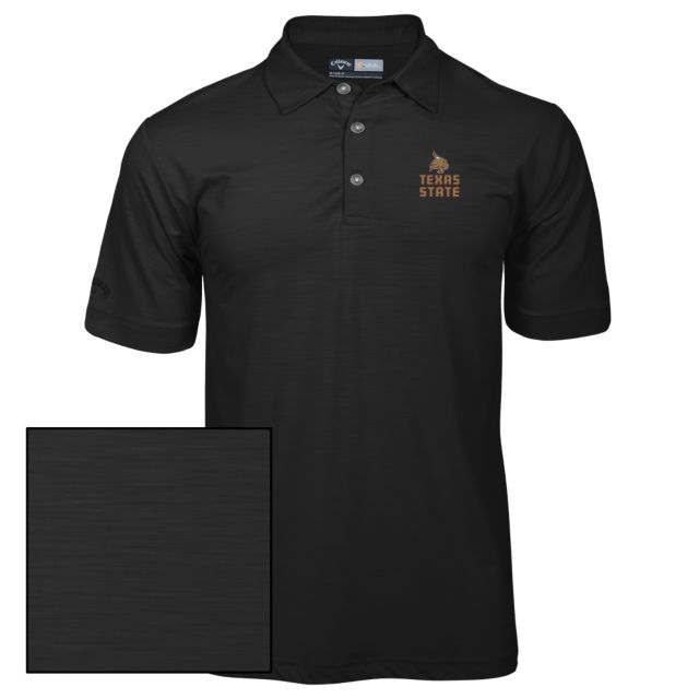 Texas State Callaway Tonal Polo Texas State Logo Stacked - ONLINE ONLY