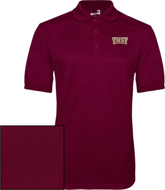 Texas State Dry Mesh Polo TXST Texas State - ONLINE ONLY