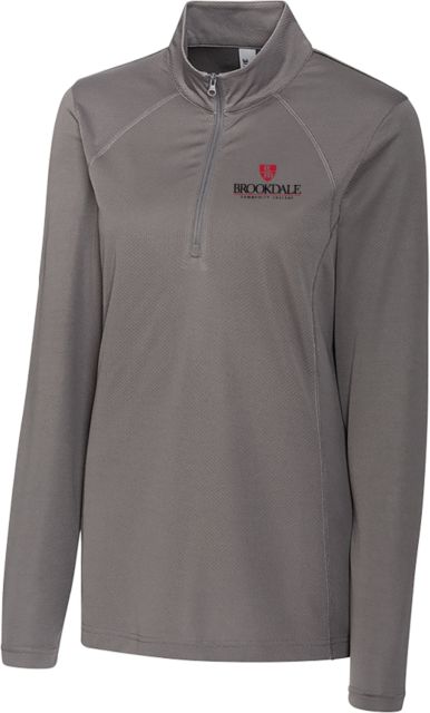 Brookdale C&B Womens Titan Clique Ice Pique Half Zip Brookdale Primary Mark - ONLINE ONLY