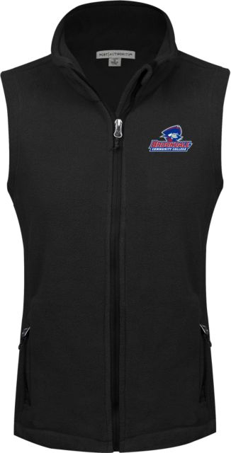 Brookdale Womens Fleece Full Zip Vest Brookdale Athletic Mark - ONLINE ONLY