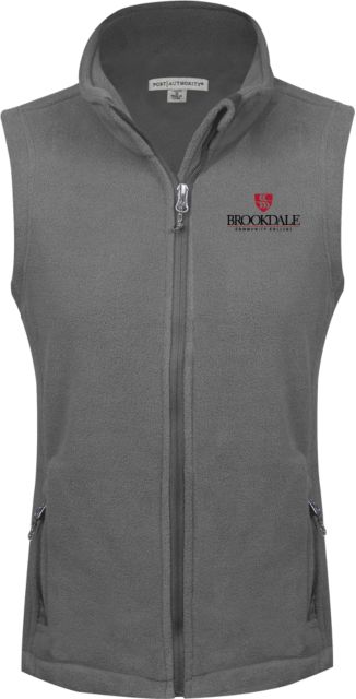 Brookdale Womens Fleece Full Zip Vest Brookdale Primary Mark - ONLINE ONLY