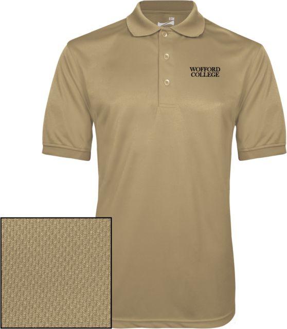 Wofford Dry Mesh Polo Wofford College Stacked - ONLINE ONLY