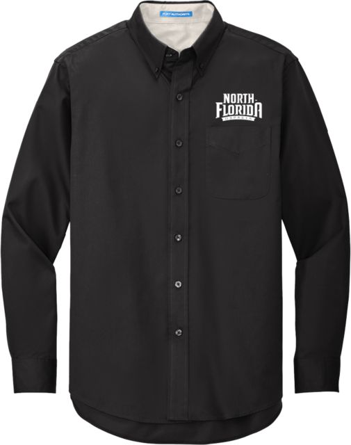 North Florida Twill Button Down Long Sleeve UNF Primary Mark - ONLINE ONLY
