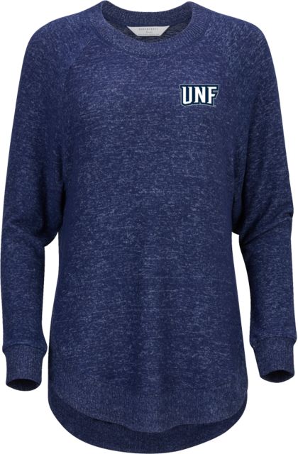 North Florida Boxercraft Womens Heather Cuddle Oversized Crew UNF Monogram - ONLINE ONLY