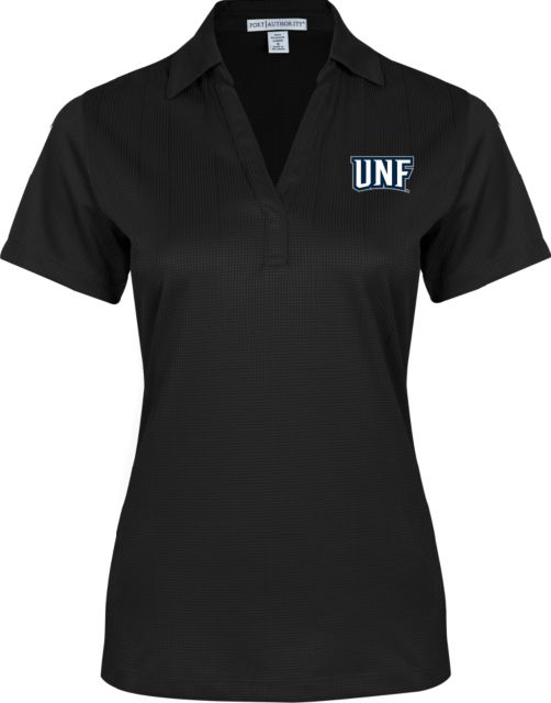 North Florida Womens Performance Fine Jacquard Polo UNF Monogram - ONLINE ONLY