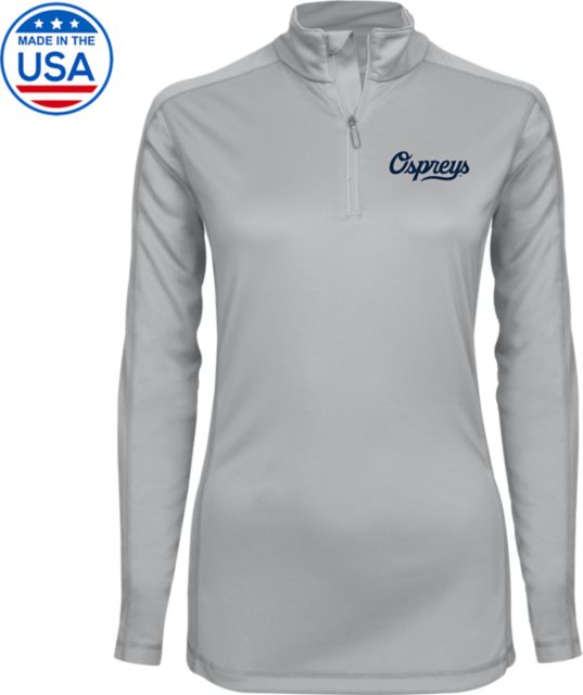 North Florida Syntrel Womens Platinum Interlock 1/4 Zip Ospreys Script - ONLINE ONLY