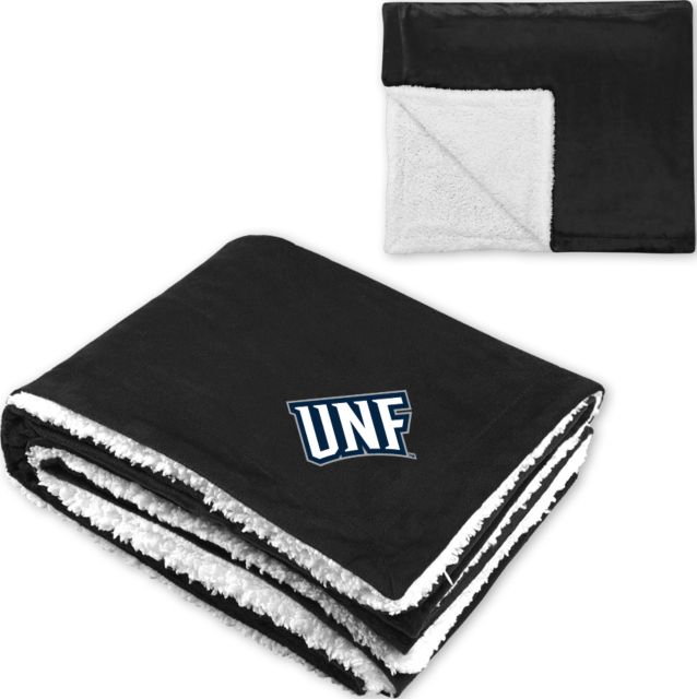 North Florida Super Soft Luxurious Sherpa Throw Blanket UNF Monogram - ONLINE ONLY