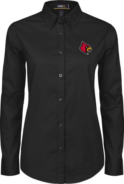 Louisville Twill Button Down Long Sleeve Primary Mark | One Size | Black | Small