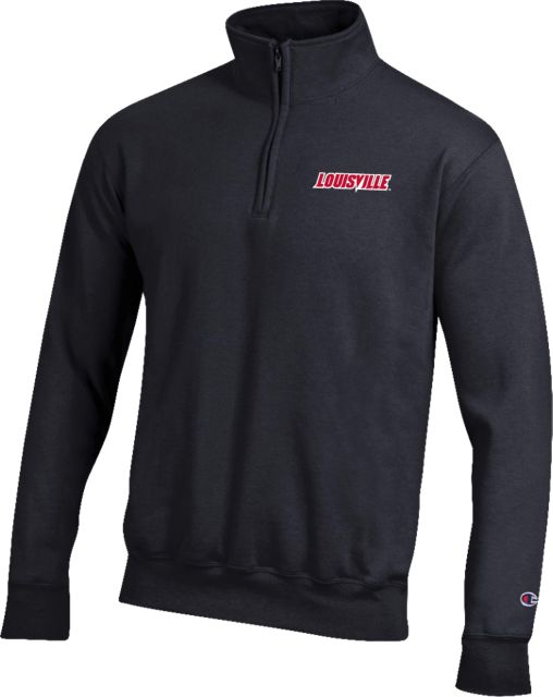 Louisville Champion Fleece 1/4 Zip Louisville Wordmark - ONLINE ONLY