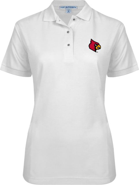 Louisville Womens Silk Touch Pique Polo Primary Mark - ONLINE ONLY