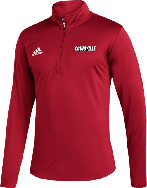 Louisville Adidas Entrada 1/4 Zip Louisville Wordmark - ONLINE ONLY
