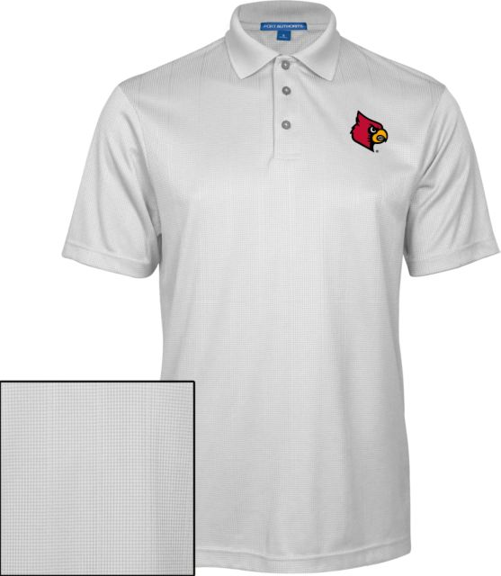 Louisville Performance Fine Jacquard Polo Primary Mark - ONLINE ONLY