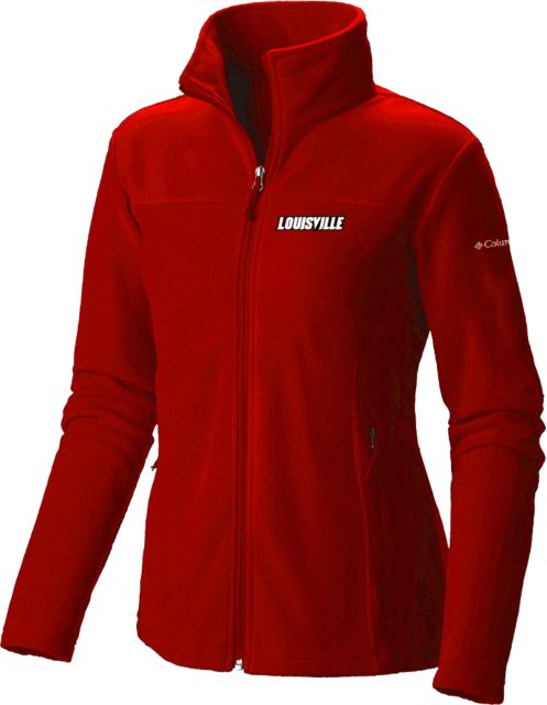 Louisville Columbia Womens Full Zip Fleece Jacket Louisville Wordmark - ONLINE ONLY