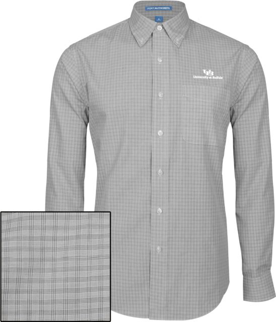 Buffalo Plaid Long Sleeve Button Down Charcoal Primary Lock Up - ONLINE ONLY