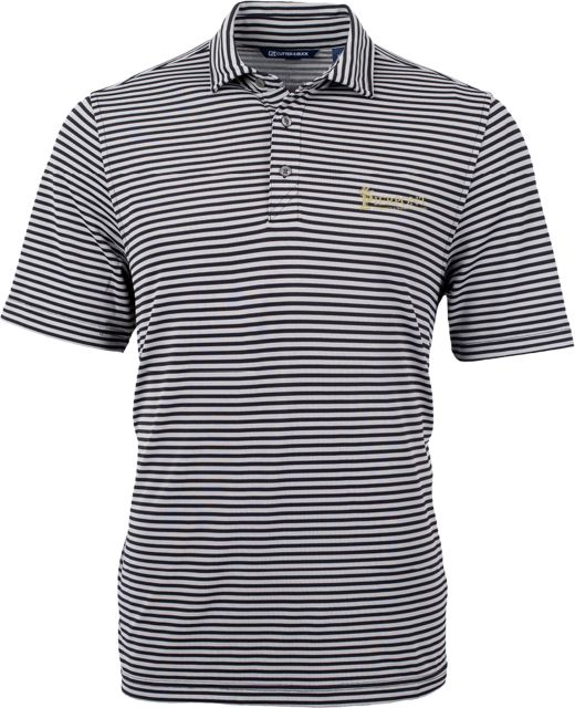 Pierpont C&B Virtue Eco Pique Stripe Polo Primary Wordmark - ONLINE ONLY