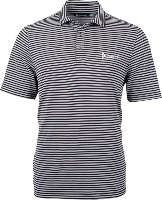 Pierpont C&B Virtue Eco Pique Stripe Polo Primary Wordmark - ONLINE ONLY