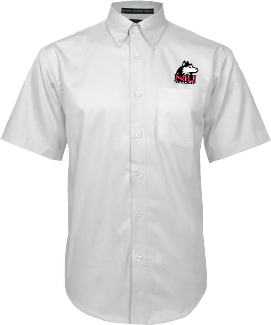 Northern Illinois Twill Button Down Short Sleeve Primary Mark - ONLINE ONLY