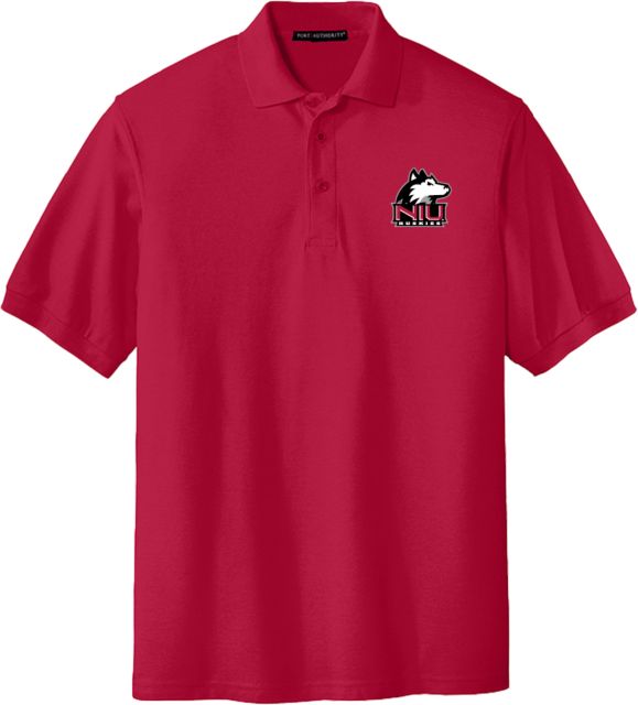 Northern Illinois Extended Silk Touch Polo NIU Huskies - Primary Mark - PLUS - ONLINE ONLY