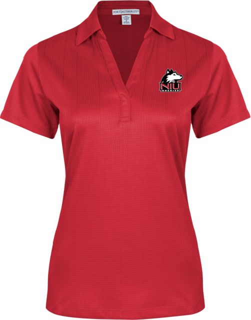 Northern Illinois Ladies Performance Fine Jacquard Polo Primary Mark - ONLINE ONLY