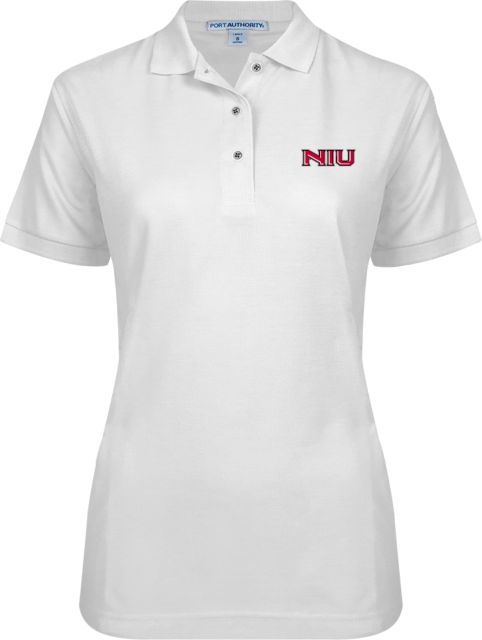 Northern Illinois Ladies Easycare Pique Polo Primary Wordmark - ONLINE ONLY