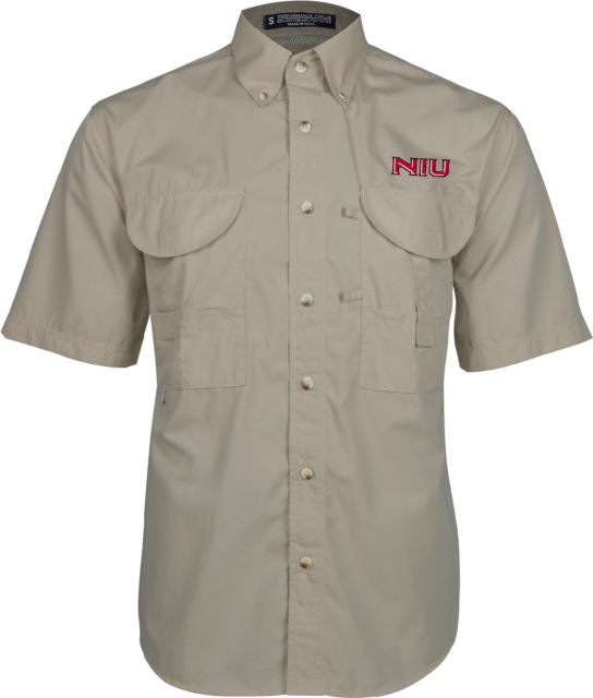 Northern Illinois Short Sleeve Performance Fishing Shirt Primary Wordmark - ONLINE ONLY