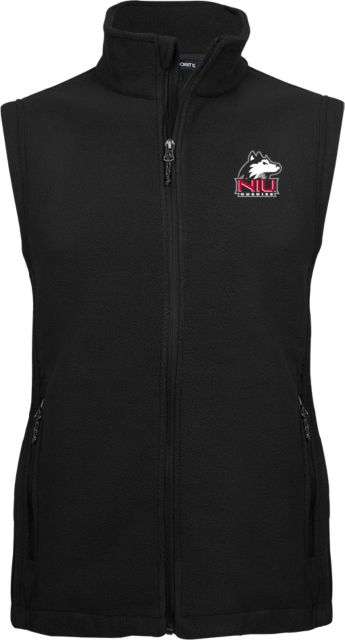 Northern Illinois Fleece Full Zip Vest Primary Mark - ONLINE ONLY