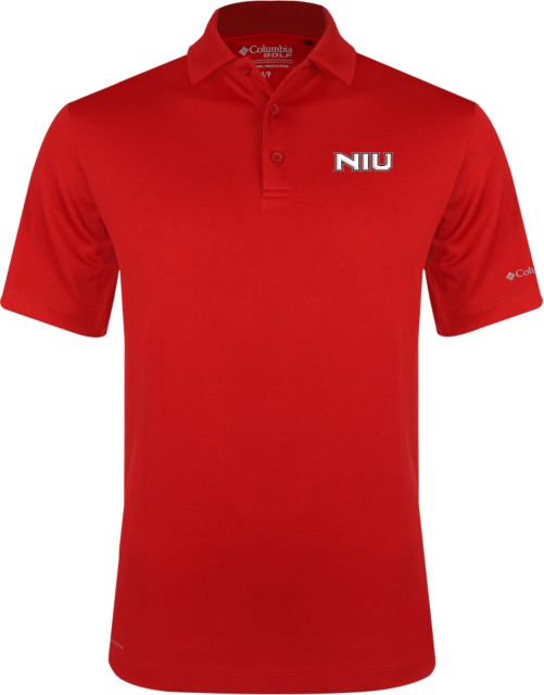 Northern Illinois Columbia Omni Wick Drive Polo Primary Wordmark - ONLINE ONLY