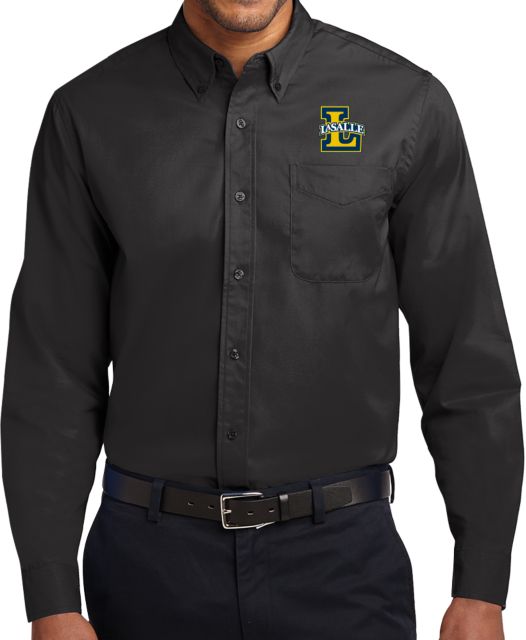 La Salle Twill Button Down Long Sleeve Primary Mark - ONLINE ONLY