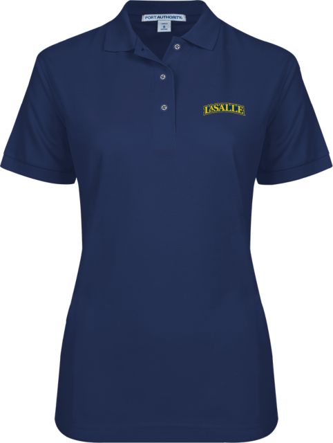 La Salle Ladies Easycare Pique Polo Wordmark - ONLINE ONLY