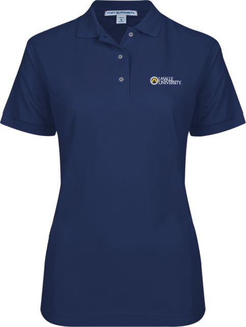La Salle Ladies Easycare Pique Polo Institutional Mark - ONLINE ONLY