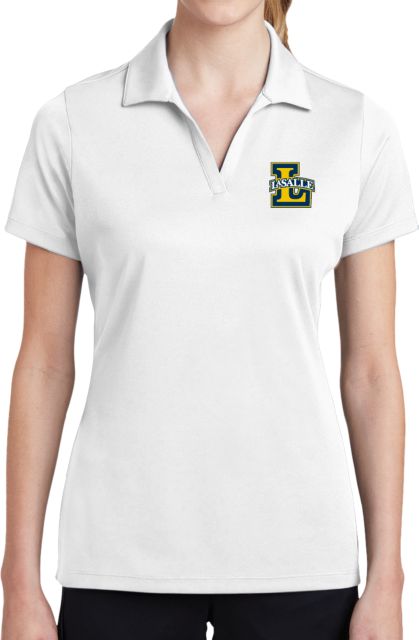 La Salle Ladies Dry Mesh Polo Primary Mark - ONLINE ONLY