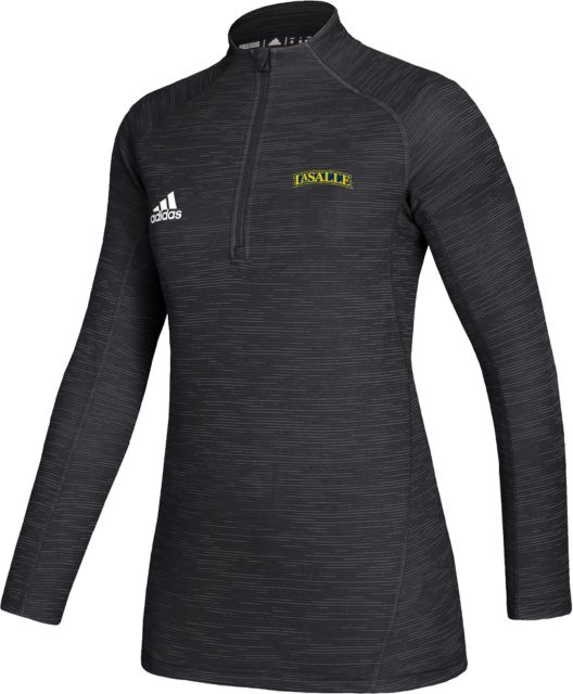 La Salle Adidas Womens Game Mode 1/4 Zip Wordmark - ONLINE ONLY