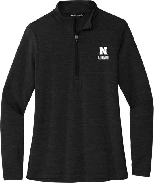 Nebraska TravisMathew Womens Crestview 1/4 Zip N Alumni Flat - ONLINE ONLY