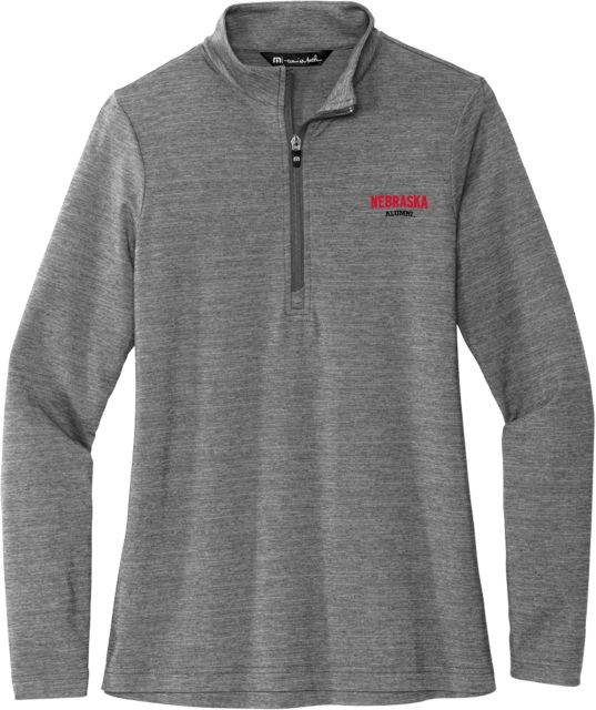 Nebraska TravisMathew Womens Crestview 1/4 Zip Nebraska Alumni - ONLINE ONLY