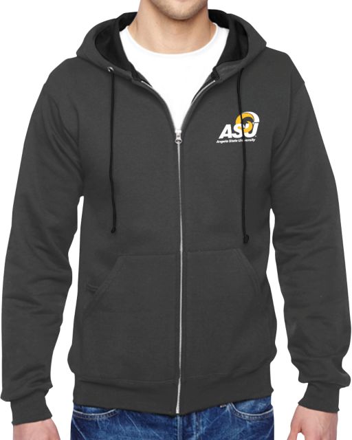 Angelo State Fleece Full Zip Hoodie Primary Mark - ONLINE ONLY