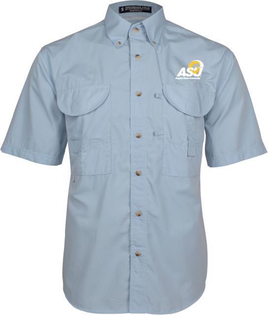Angelo State Short Sleeve Performance Fishing Shirt Primary Mark - ONLINE ONLY