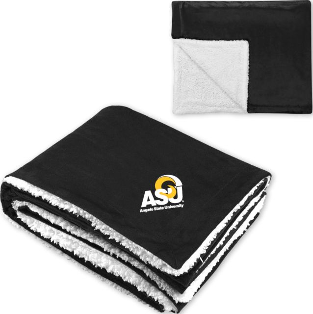 Angelo State Super Soft Luxurious Sherpa Throw Blanket Primary Mark - ONLINE ONLY