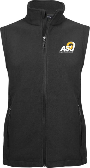 Angelo State Fleece Full Zip Vest Primary Mark - ONLINE ONLY