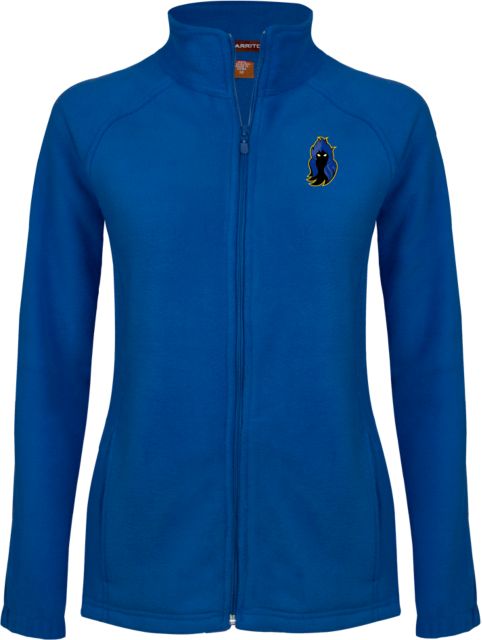 Delaware CC Womens Fleece Full Zip Jacket DCCC Phantom Mascot - ONLINE ONLY