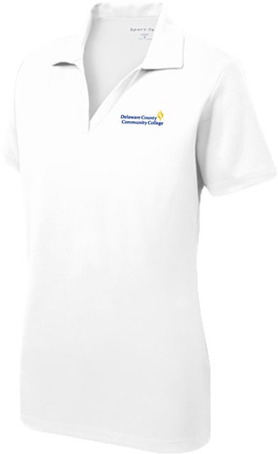 Delaware CC Womens Dry Mesh Polo Delaware County Community College Primary Mark - ONLINE ONLY