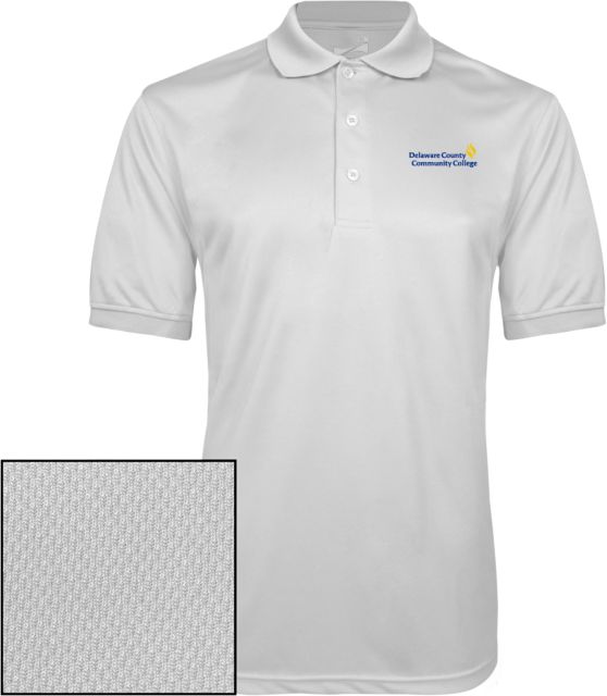 Delaware CC Dry Mesh Polo Delaware County Community College Primary Mark - ONLINE ONLY