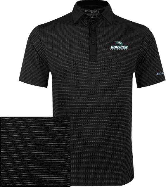 Wagner College Columbia Omni Wick Sunday Golf Polo Wagner Seahawks Logo - ONLINE ONLY