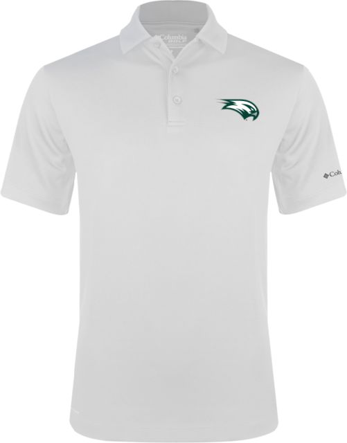 Wagner College Columbia Omni Wick Drive Polo Seahawk Head - ONLINE ONLY