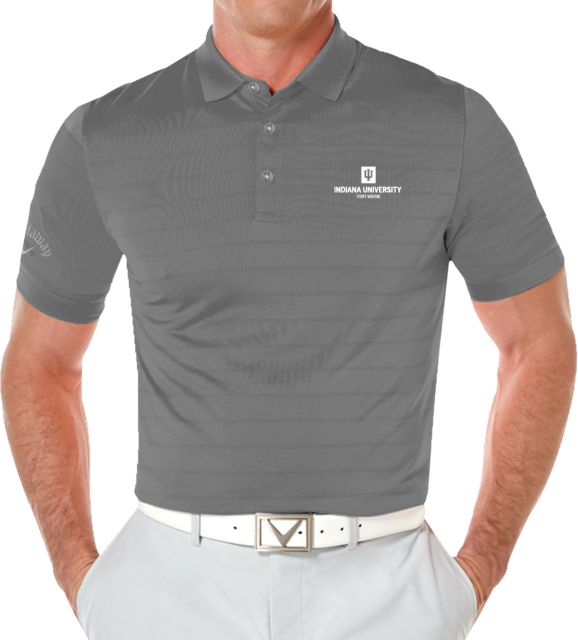 Indiana Callaway Opti Vent Polo Indiana University Fort Wayne Stacked - ONLINE ONLY