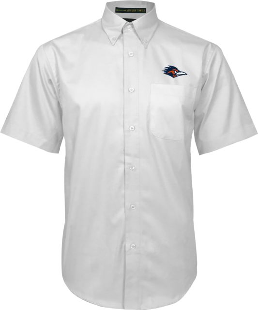 UTSA Twill Button Down Short Sleeve UTSA Roadrunner Head EMB - ONLINE ONLY