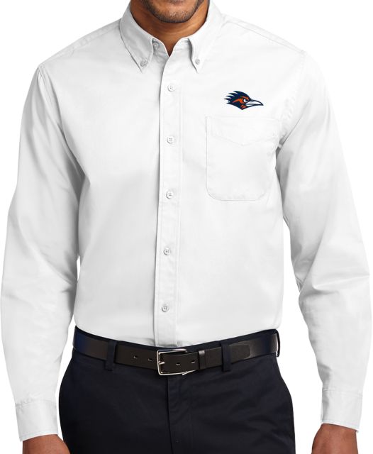 UTSA Twill Button Down Long Sleeve UTSA Roadrunner Head EMB - ONLINE ONLY